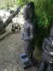 Product image 2 of the product “Chinese warrior, standing, 150 cm height, cast stone, handcrafted & coloured ”